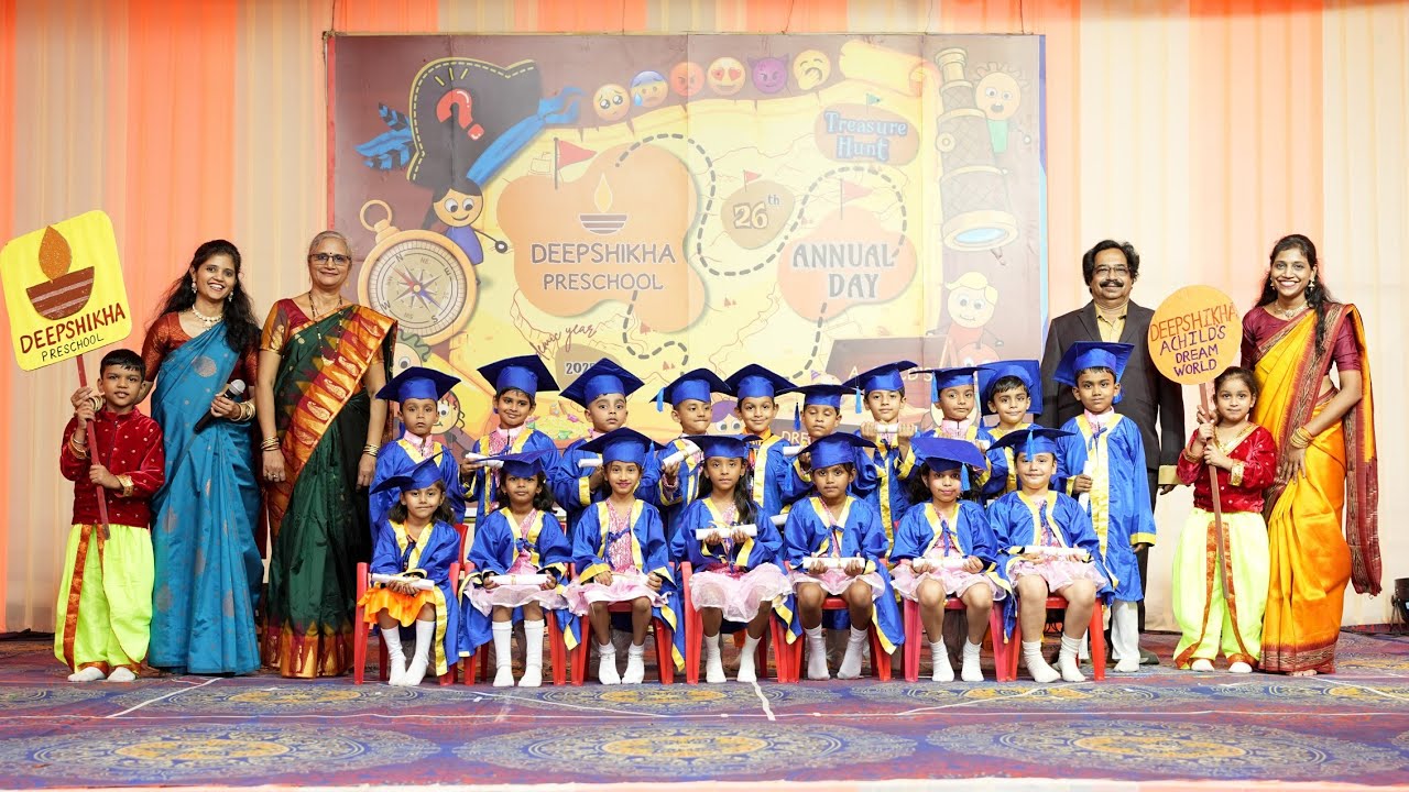 Convocation Ceremony @DeepshikhaPreschoolSilver Jubilee✨️26th Annual Day🥳A Child's Dream World💫