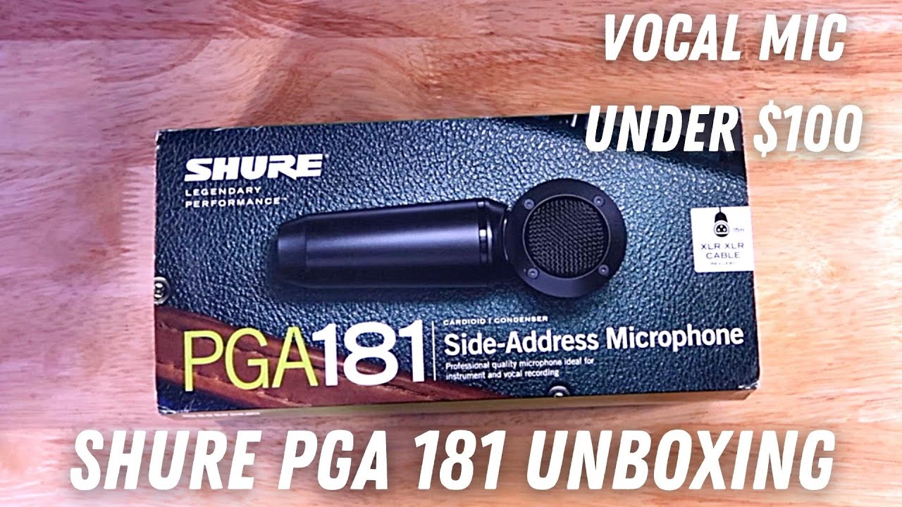Shure PGA181-XLR Side-Address Cardioid Condenser Microphone 
