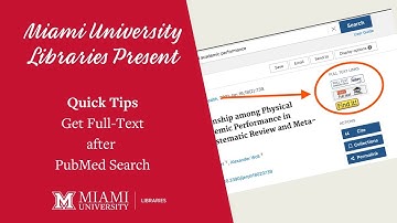 QuickTips: Get Full-Text after PubMed Search