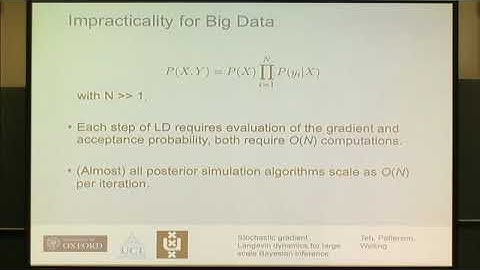 Dr. Yee Whye Teh | Stochastic Gradient Langevin Dynamics for Large Scale Bayesian Inference