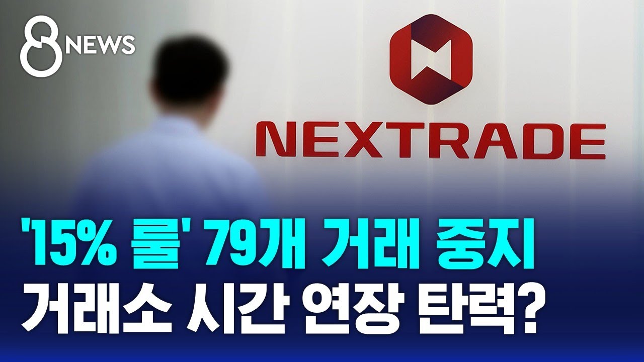 '15% 룰' 79개 거래 중지…거래소 시간 연장 탄력? / SBS 8뉴스