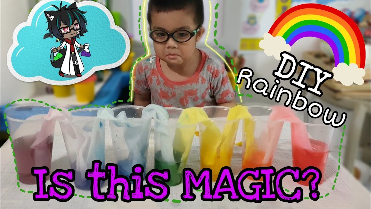 DIY Walking Water Color Experiment(Cool and Easy Experiment For KIDS like me)| klayTV