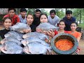 Amazing cooking fish fried with chili sauce recipe and vegetable - Fish fried recipe