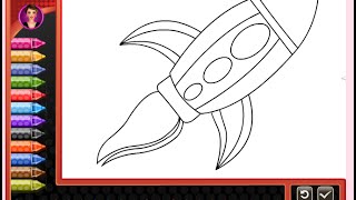 Rocket Coloring Pages for Kids - Rocket Coloring Pages