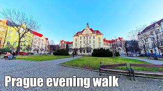 Prague Evening Walk → From Karlín to Invalidovna | 4K Walking Tour (2026) 🌆