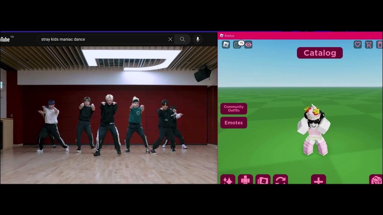 Stray kids Maniac emote on Roblox - YouTube