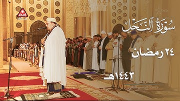 تلاوة متميزة لأواخر سورة النحل للشيخ عمر القزابري من صلاة العشاء 24 رمضان 1443هـ
