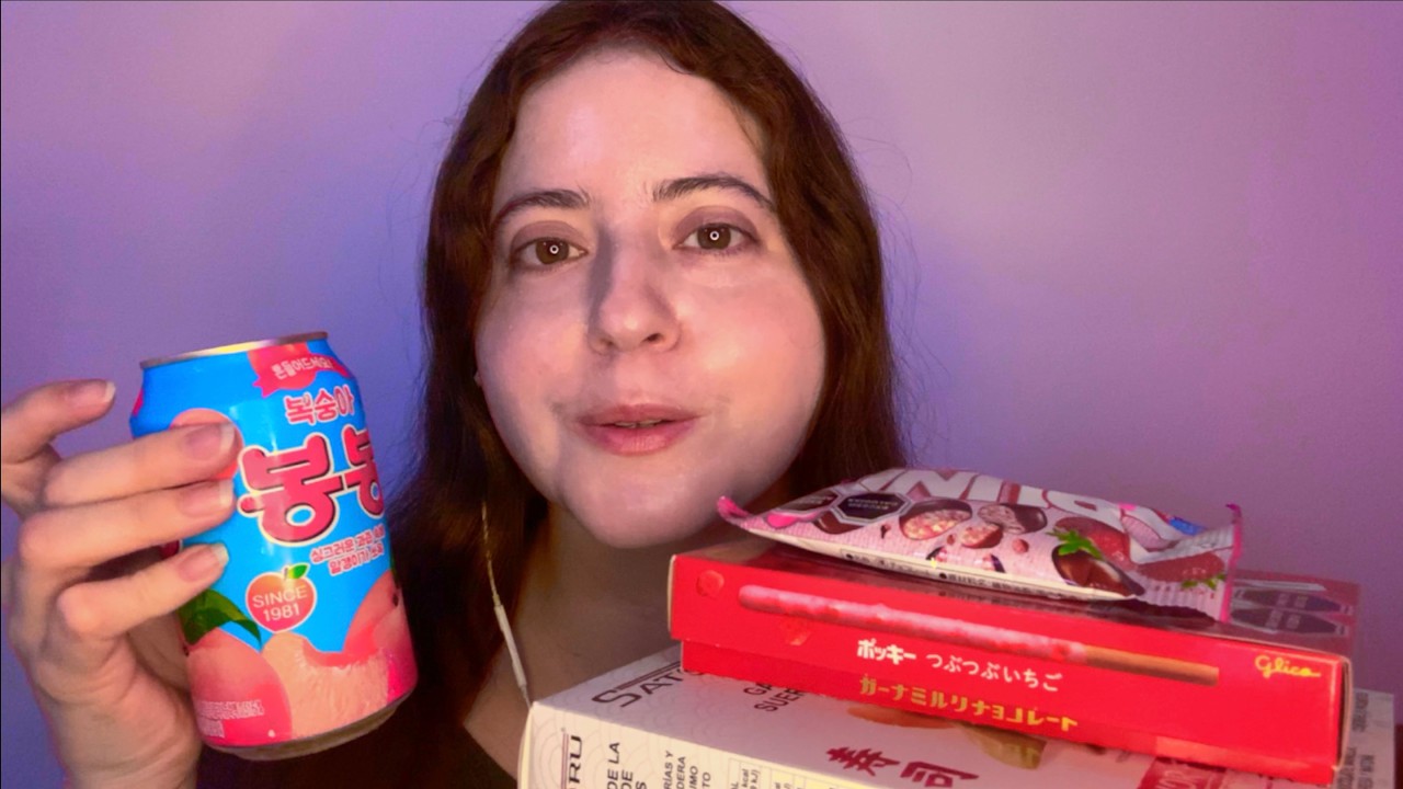 ASMR Tasting Japanese and Korean Treats (whisper ramble, crinkle sounds)