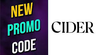Fresh!!! CIDER Promos || CIDER Promo Codes 2025 || CIDER Coupon Codes 2025 Free For You