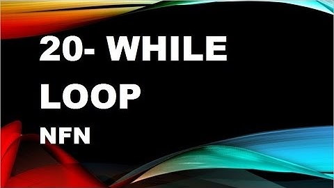 java tutorials urdu NFN 20   while loop