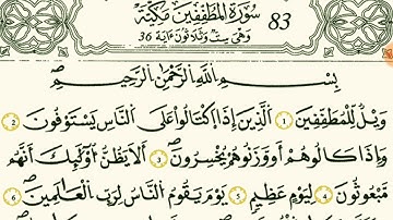 سورة المطففين بصوت القارئ الشيخ وليد النائحي
