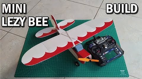 How To Make Mini Lezy Bee RC Plane DIY