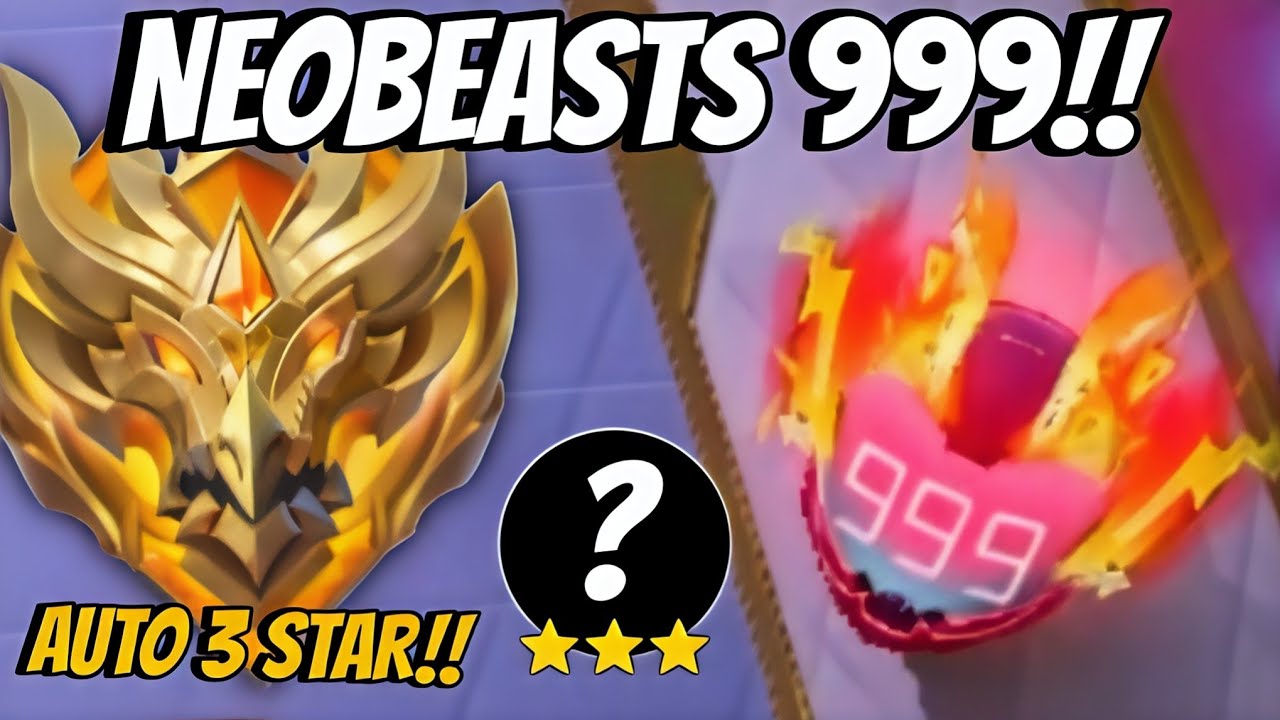 EASY STRATEGY TO REACH 999 STACKS NEOBEASTS!! AUTO 3 STAR LEGENDARY!! MAGIC CHESS GO GO 