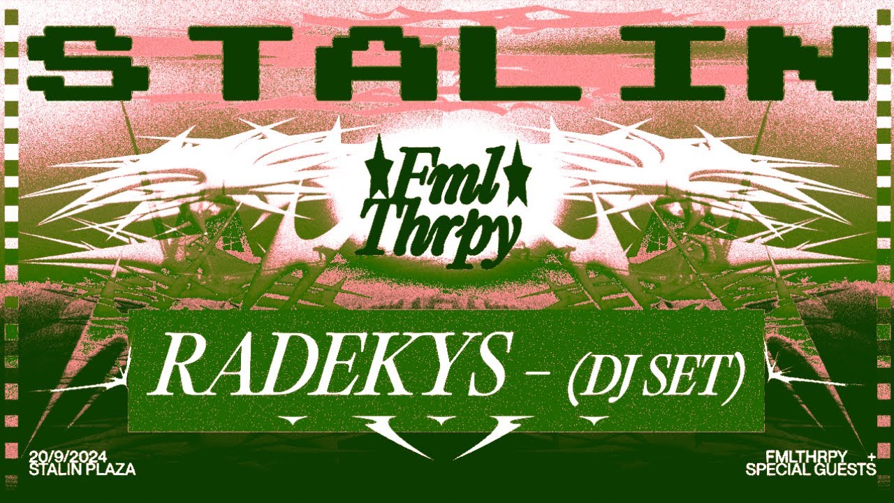 Radekys DJ set | Live From FMLTHRPY Garage | Stalin 20/09/24 Warmup Edition