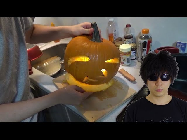 I made a Halloween pumpkin into 