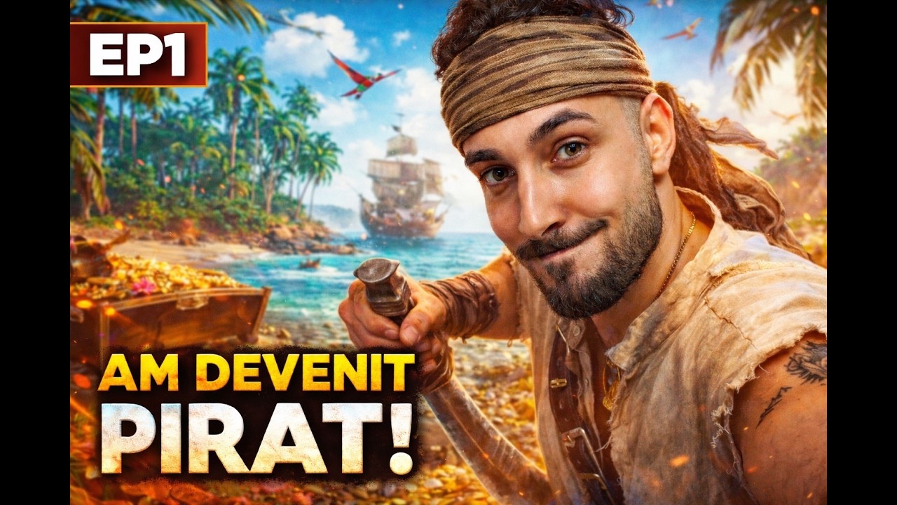 AM DEVENIT PIRAT!  Supraviețuiesc pe o insulă periculoasă | EP1