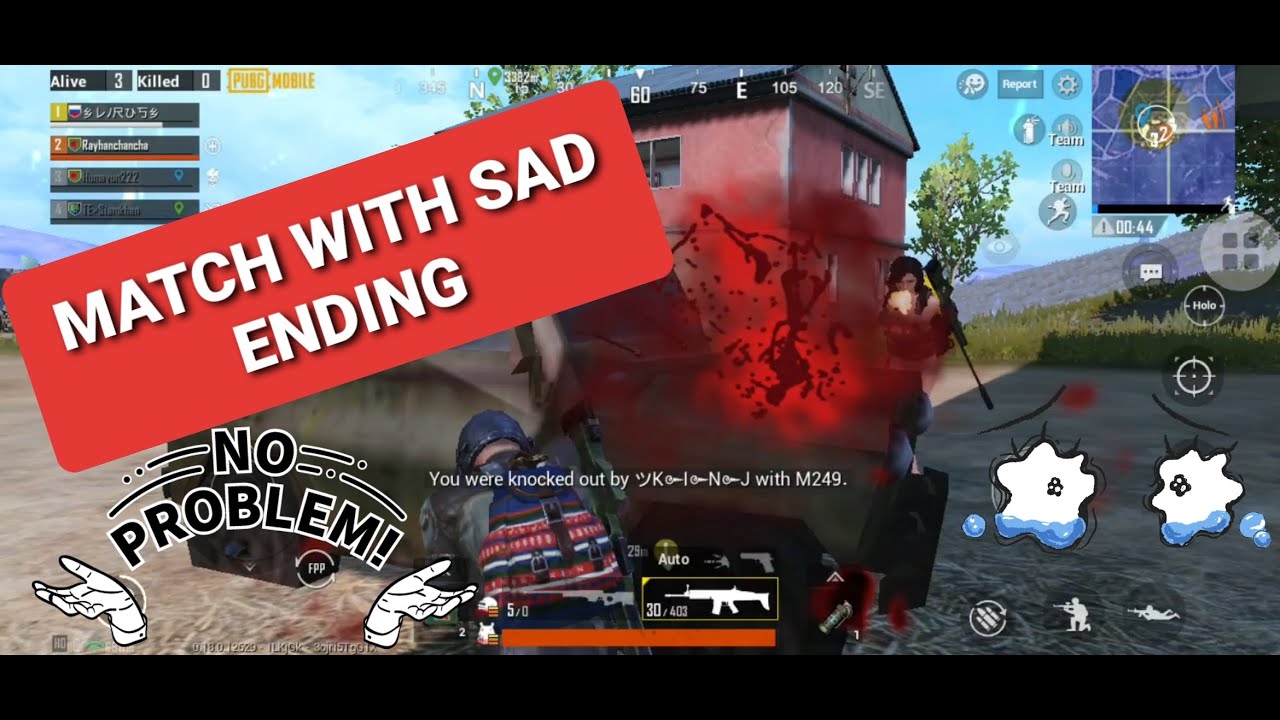 PUBG MOBILE AMAZING MATCH WITH SAD ENDING - YouTube