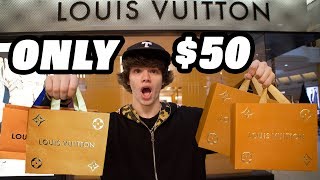 LOUIS VUITTON $50 DOLLAR CHALLENGE!!!