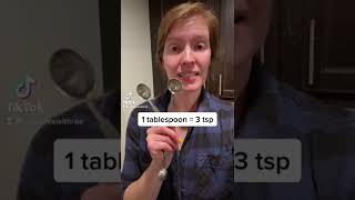 How many teaspoons are in one tablespoon? #shorts