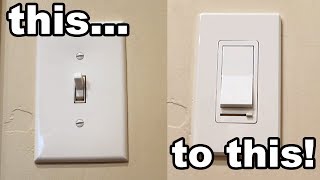 How to install an LED dimmer wall switch Single Pole