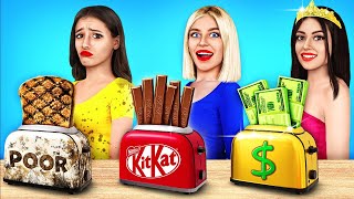 Rich vs Poor vs Giga Rich | Funny Food Challenge by RATATA COOL