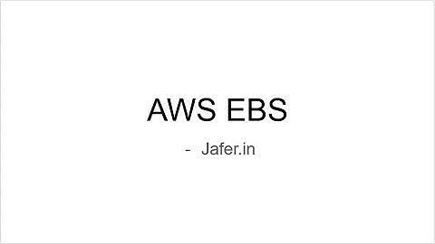 Simple Steps to create EBS Snapshot. #AWS #EBS #snapshot #backup #Amazonwebservices #jaferdotin