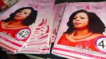 Funeral Program and Brochure design, printing and Production