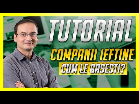 Tutorial investitii - Companii ieftine, cum le gasesti?