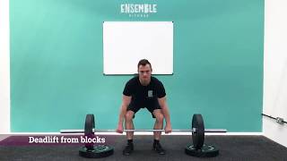 Deadlift from blocks