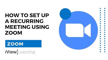 How to set up a recurring meeting using zoom