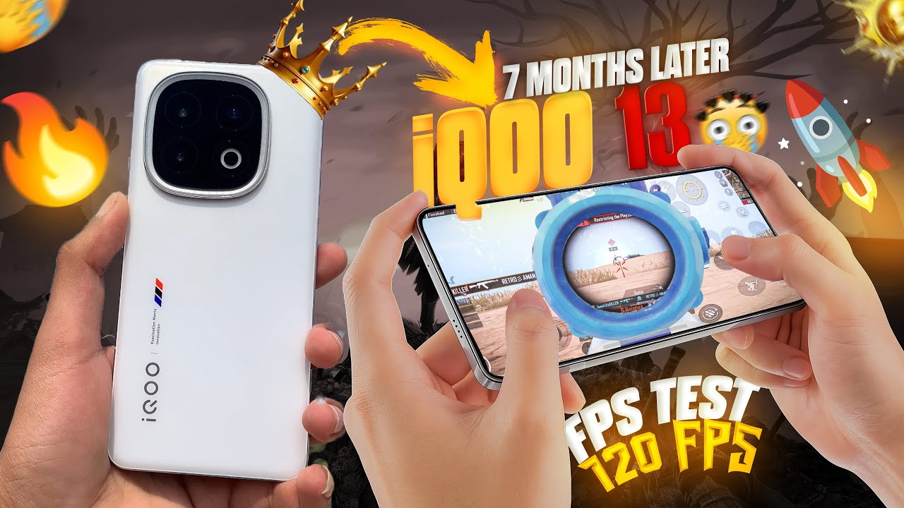 iQOO 13 5G BGMI 120 FPS TEST WITH FPS METER | IQOO 13 bgmi test AFTER 7 ...