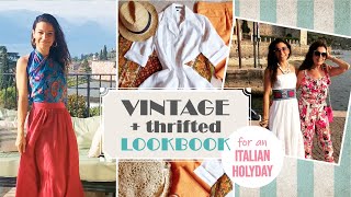 ITALIAN HOLIDAY LOOKBOOK  Mixing VINTAGE and THRIFTED Clothes