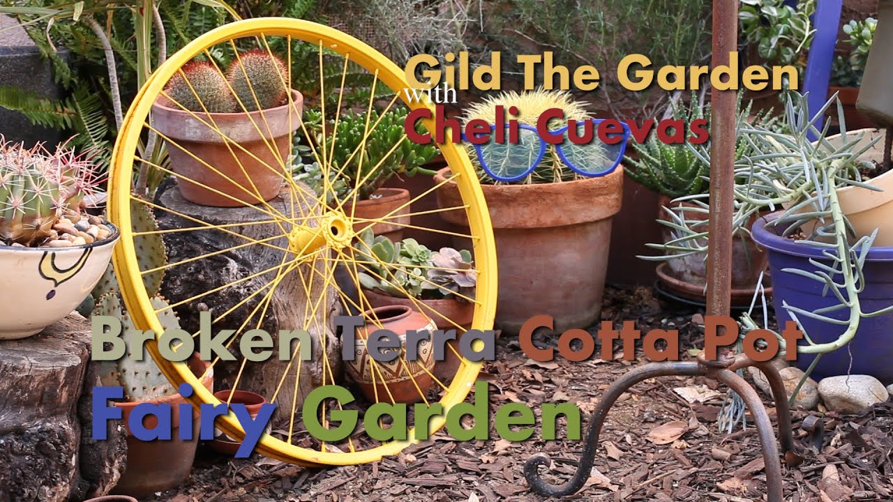  How to make a Broken Terra Cotta Pot Fairy Garden YouTube
