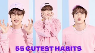 [HABITS ANALYSIS] BTS Jin's 55 Cutest Habits for 55 mins #kimseokjin #btsjin #김석진 #supertuna #jin