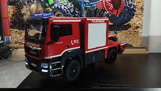 Tamiya TT-02 Bruder MAN Feuerwehr mit Großlüfter 