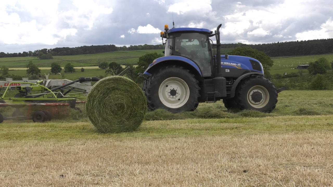 Baling and Wrapping Silage YouTube