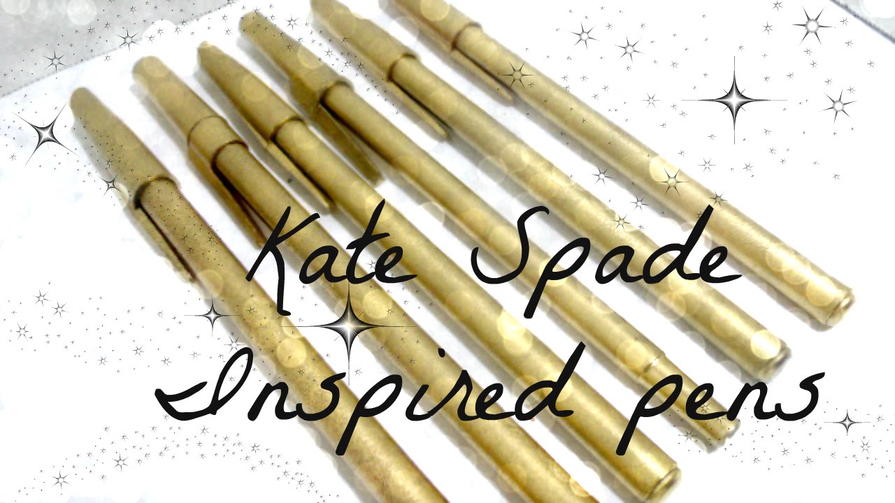 DIY kate spade pens YouTube