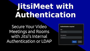 JitsiMeet with Authentication for more secure Meetings