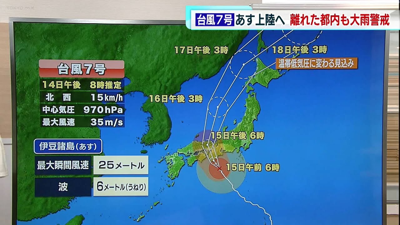 Typhoon No. 7: Weather forecaster Shikinami explains future plans
