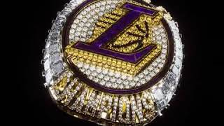 2020 Los Angeles Lakers Mens Basketball Championship Ring, 2020 Kobe Bryant Honor ring