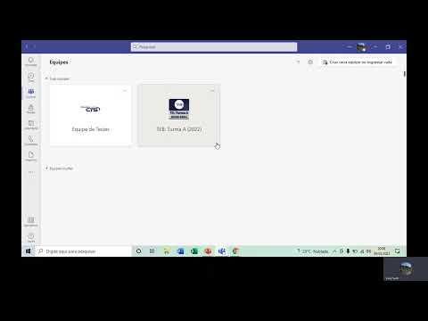 5. Aula Teams: 1º acesso na turma pelo o computador