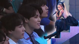 BTS reaction to Ariana Grande &quot;No Tears Left To Cry&quot; | Billboard Music Awards 2018 | CherryK