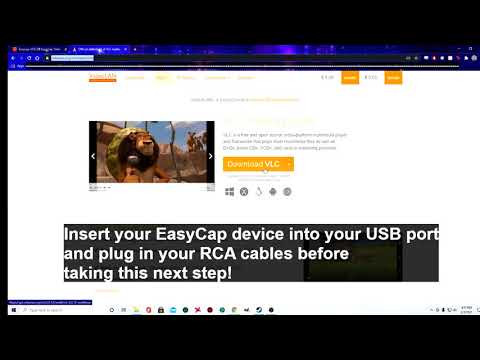 How to Use EasyCap USB 2.0 in Windows 10 with VLC Media Player - NO installation disc required!