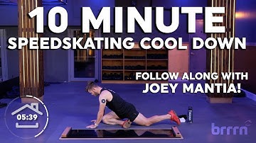 10 minuten afkoelen na het glijden op schaatsen met Joey Mantia (Amerikaans Olympiër) | Herstel o...