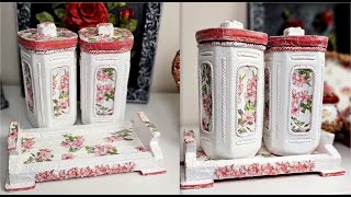 Beautiful transformation from plastic bottles/Cardboard crafts/Kitchen decor by Kitty Ideas 94,289 views 1 month ago 16 minutes