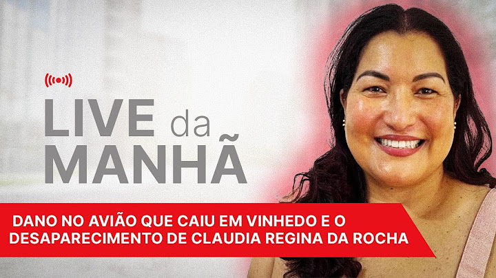 Live Matinal #26: dano no avião que caiu em Vinhedo e o desaparecimento de Claudia Regina da Rocha