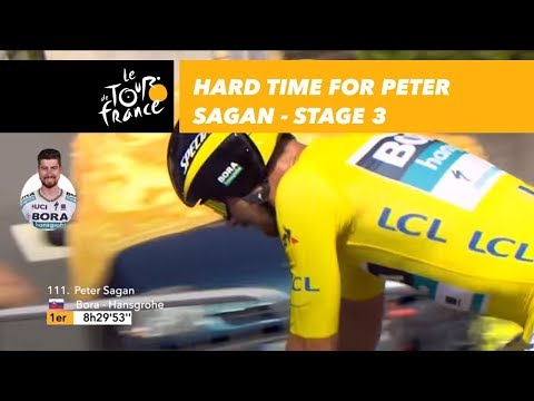 Video: Peter Sagan câștigă etapa a 3-a din Turul Franței, în ciuda faptului că s-a decupat cu 200 m de la final