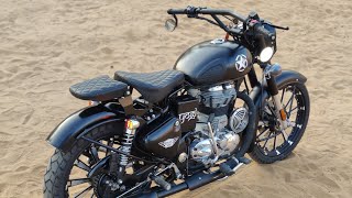 Royal Enfield Bullet 350 BS3 modifications | Bullet modified | Stealth black @BulletTower