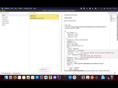 Upnotes demo for