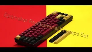 【Showcase】Epomaker Red Samurai Keycaps Set